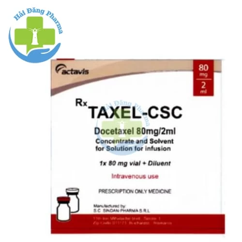 Taxel-CSC 80mg/2ml  - Thuốc điều trị bổ trợ cho ung thư vú